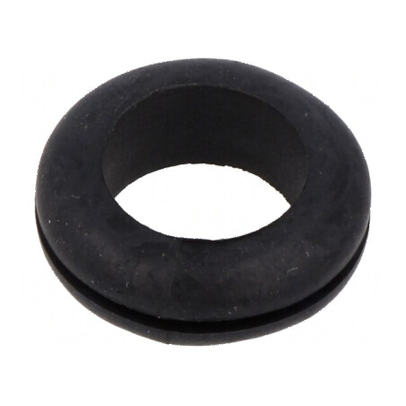 Manșon de protecție Øorif. montare 16mm Øorif. 12,5mm, negru, rezistent la temperaturi -40÷135°C, UL94HB | Electronic-mag.ro | Componente Electronice