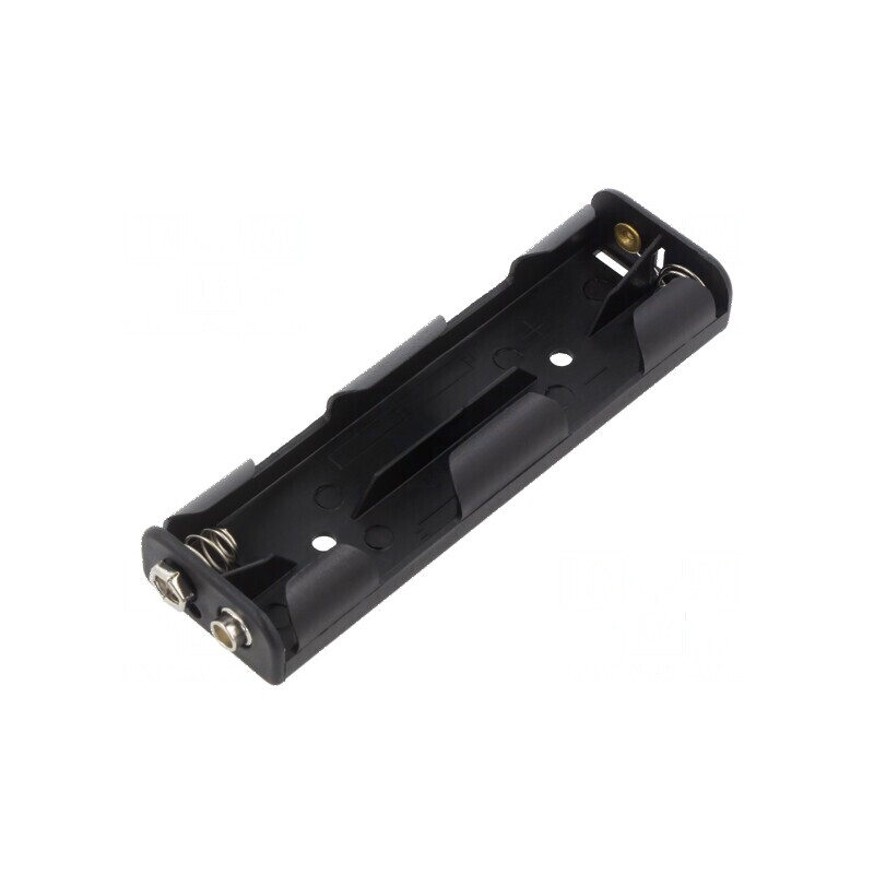 Suport pentru baterii AA (R6) - 4 unități, tip 6F22, culoare neagră | Electronic-mag.ro | Componente Electronice