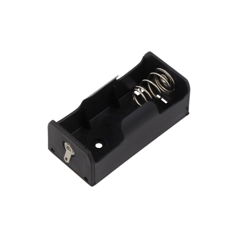 Suport C R14 pentru Lipit Neagră - Nr. Baterie 1 | Electronic-mag.ro | Componente Electronice