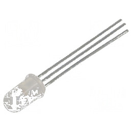LED 5mm roșie/verde 65° Convex - Lumină Indicator Nr. Term: 3 | Electronic-mag.ro | Componente Electronice