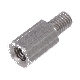 Piuliță distanțieră filetată M5, 12mm, filet interior și exterior M5 | Electronic-mag.ro | Componente Electronice