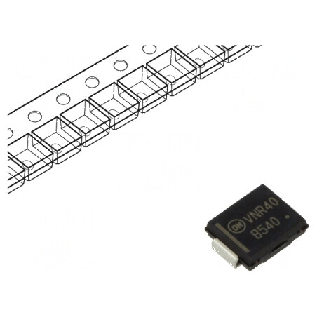 Diodă Schottky SMD 40V 5A pentru redresoare - SMC rola/bandă | Electronic-mag.ro | Componente Electronice