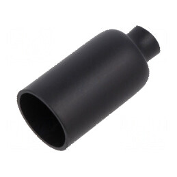 Capac termocontractabil lipit 3:1, 12.7mm, L: 38.1mm, negru, poliolefină | Electronic-mag.ro | Componente Electronice
