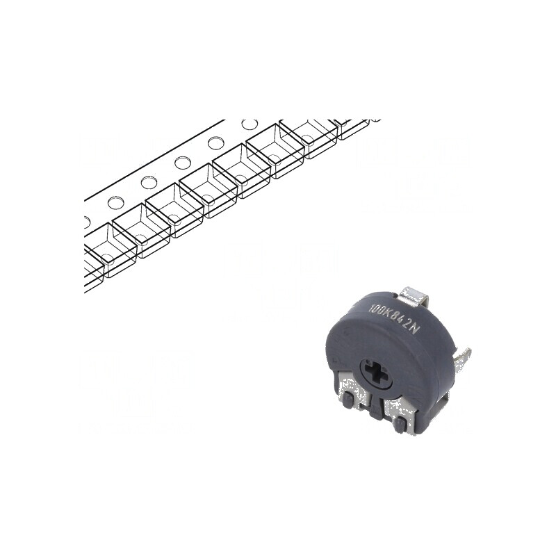 Potențiometru de montare singură, tură orizontală, 100kΩ, 150mW - Componentă electronică de calitate | Electronic-mag.ro | Componente Electronice Potențiometru de montare singură, tură orizontală, 100kΩ, 150mW - Componentă electronică de calitate | Electronic-mag.ro | Componente Electronice