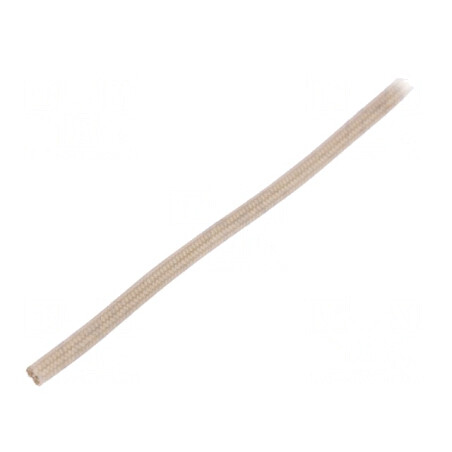 Manșon electroizolant din fibră de sticlă bej, rezistent la temperaturi între -30° și 155°C, lungime 10m | Electronic-mag.ro | Componente Electronice