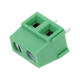 Regletă de conexiuni pentru PCB drept, 5,08mm, 2 piste, compatibilitate extinsă | Electronic-mag.ro | Componente Electronice