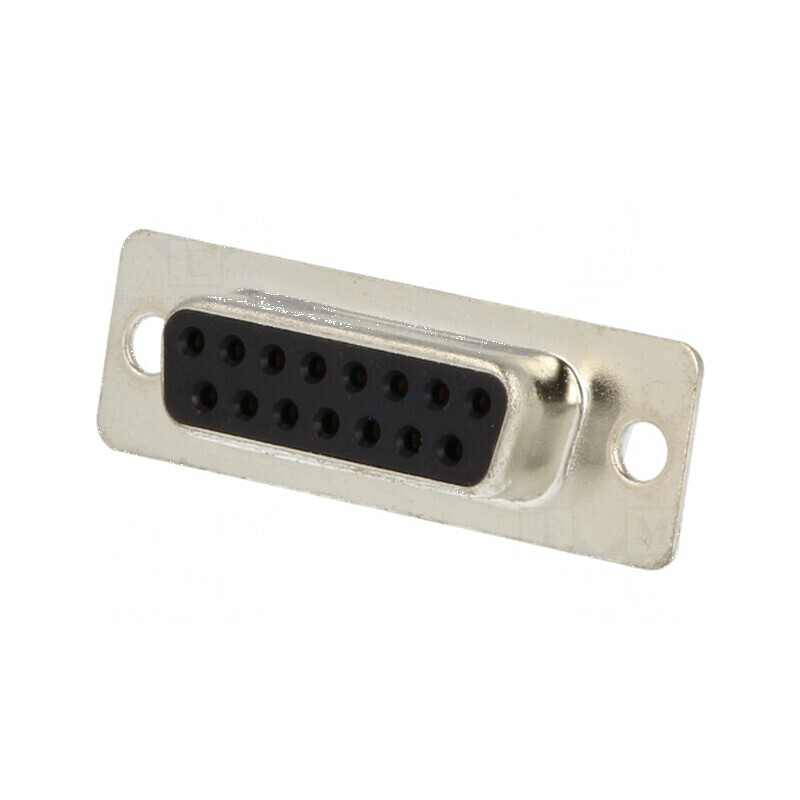 Mufă mamă D-Sub 15 pini pe cablu cu lipire neagră, placare aurită | Electronic-mag.ro | Componente Electronice Mufă mamă D-Sub 15 pini pe cablu cu lipire neagră, placare aurită | Electronic-mag.ro | Componente Electronice