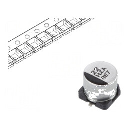 Condensator Hibrid 22uF 50VDC ESR 80mΩ ZA SMD ±20% Temperaturi -55 până la 105°C | Electronic-mag.ro | Componente Electronice
