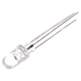 Fototranzistor 5mm cu λp max 850nm, 70V, unghi de 30° și lentilă transparentă | Electronic-mag.ro | Componente Electronice