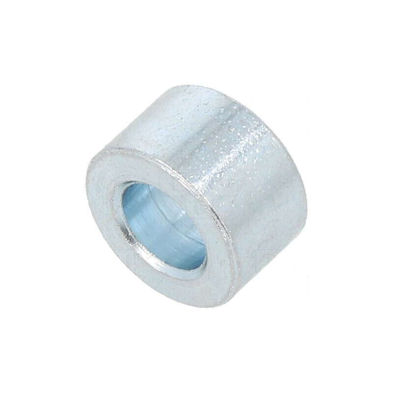 Manșon distanțier cilindric din oțel zincat, 6mm, diametru exterior 10mm | Electronic-mag.ro | Componente Electronice