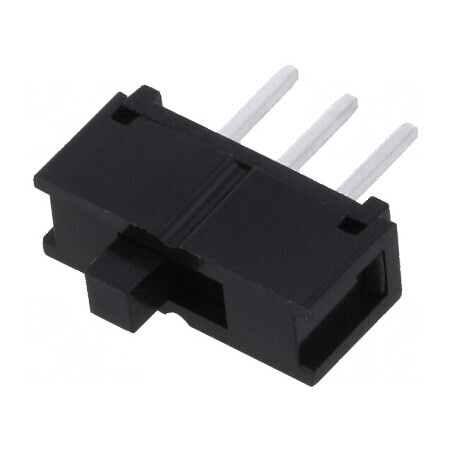 Comutator glisant SPDT 0,2A/30VDC ON-ON THT, Poz: 2, Temperaturi -20÷70°C | Electronic-mag.ro | Componente Electronice
