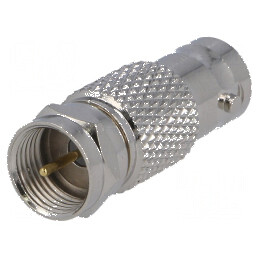 Adaptor BNC Soclu pentru Mufă F - Conector Profesional pentru Semnal Video | Electronic-mag.ro | Componente Electronice