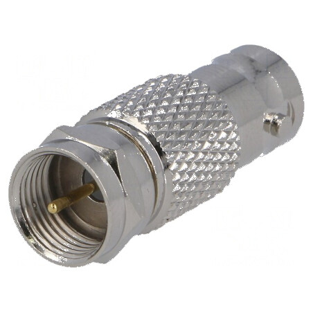 Adaptor BNC Soclu pentru Mufă F - Conector Profesional pentru Semnal Video | Electronic-mag.ro | Componente Electronice