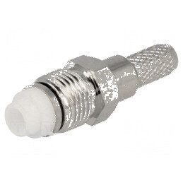 Conector FME Mufă Mamă Drept RG58 Crimpat pe Cablu - Soluție de Conexiune Profesională | Electronic-mag.ro | Componente Electronice