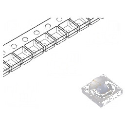 LED Convex 3,45x3,45x2,15mm - Pmax 3W, P opt 600-700mW | Electronic-mag.ro | Componente Electronice