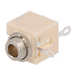 Conector Jack 3,5mm Soclu Mamă Stereo cu 3 Piste pentru Lipire - Componentă Audio Profesională | Electronic-mag.ro | Componente Electronice