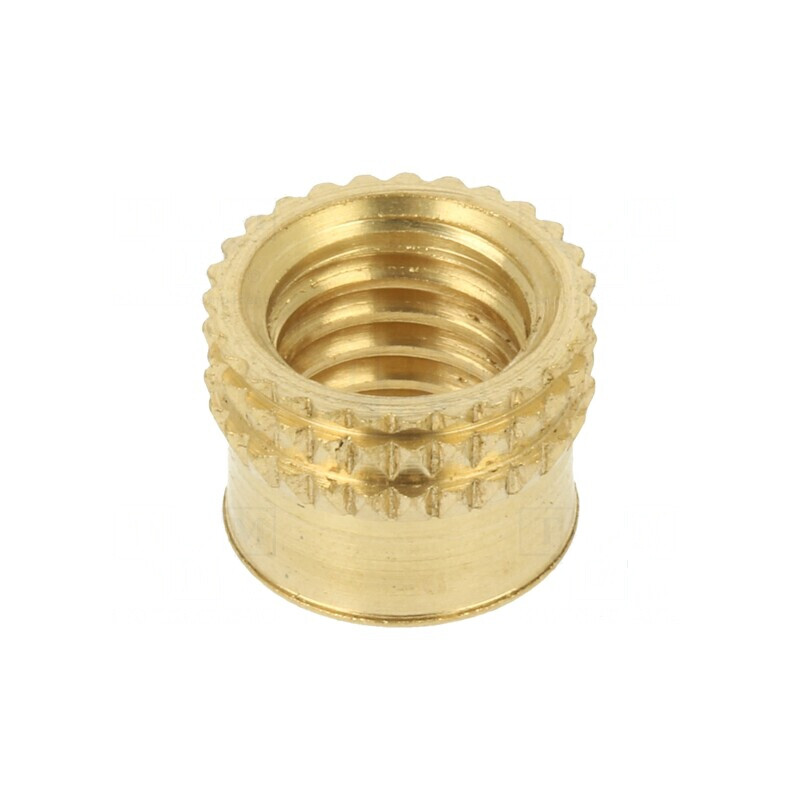 Adaos filetat din alamă M8 BN 37885, Lungime: 8,3mm, pentru Plastic | Electronic-mag.ro | Componente Electronice Adaos filetat din alamă M8 BN 37885, Lungime: 8,3mm, pentru Plastic | Electronic-mag.ro | Componente Electronice
