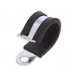 Clipsuri Øbuclă din oţel, 20mm, lăţime 15mm, protecţie EPDM | Electronic-mag.ro | Componente Electronice