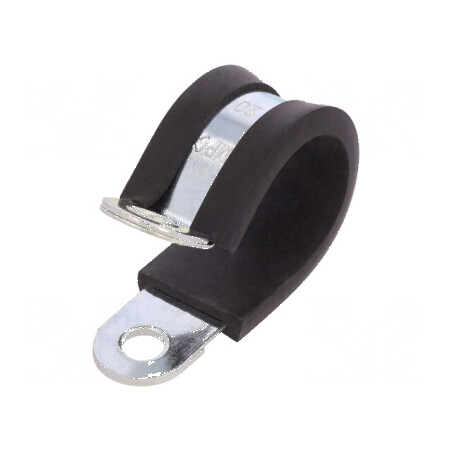 Clipsuri Øbuclă din oţel, 20mm, lăţime 15mm, protecţie EPDM | Electronic-mag.ro | Componente Electronice