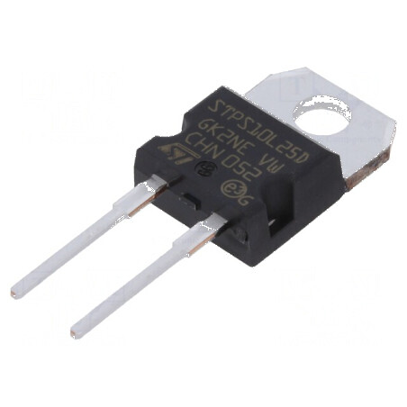 Diodă Schottky THT 25V 10A TO220AC - Redresor cu Ufmax 0,46V | Electronic-mag.ro | Componente Electronice