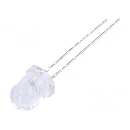 Emiţător IR 8mm Transparent cu Unghi de 50° și Lungime de Undă Maximală de 940nm - THT 20mA, 20m - Componente Electronice | Electronic-mag.ro | Componente Electronice