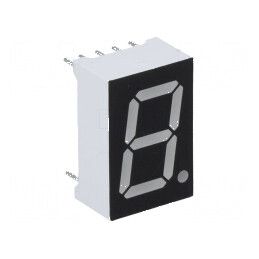 Afișaj LED 7 segmente 14,2mm 0,56 Nr.car: 1 Galben 60mcd - Display Digital pentru Proiecte Electronice | Electronic-mag.ro | Componente Electronice