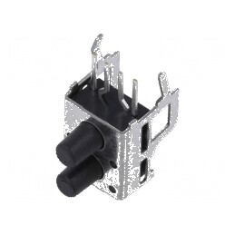 Microîntrerupător TACT SPST-NO x2 - 0,05A/12VDC THT pentru aplicații electronice | Electronic-mag.ro | Componente Electronice