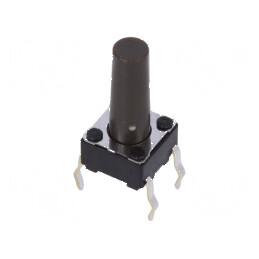 Microîntrerupător TACT SPST 0,05A/12VDC THT 1,6N 13mm - Comutator Compact pentru Proiecte Electronice | Electronic-mag.ro | Componente Electronice