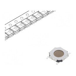Microîntrerupător TACT SPST-NO 0,05A/12VDC SMT 2,55N - Componentă electronică de control | Electronic-mag.ro | Componente Electronice