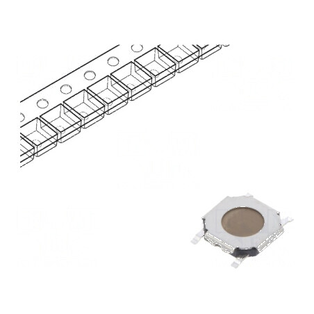 Microîntrerupător TACT SPST-NO 0,05A/12VDC SMT 2,55N - Componentă electronică de control | Electronic-mag.ro | Componente Electronice