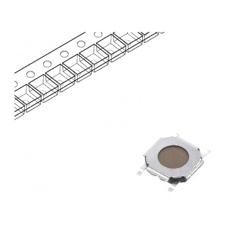 Microîntrerupător TACT SPST-NO 0,05A/12VDC SMT - Pozitie 2, 980mN | Electronic-mag.ro | Componente Electronice