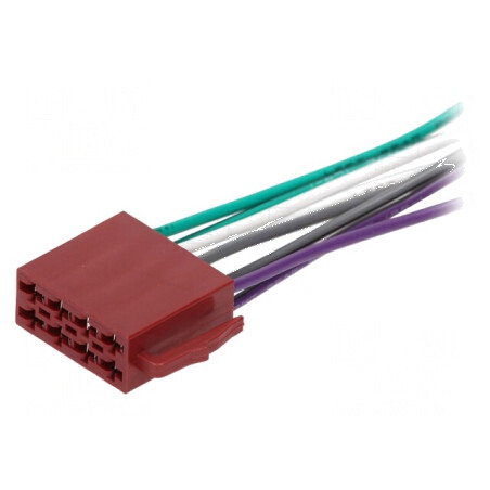 ISO mufă cu cabluri PIN 8 - Conector auto de înaltă calitate pentru instalare electrică | Electronic-mag.ro | Componente Electronice