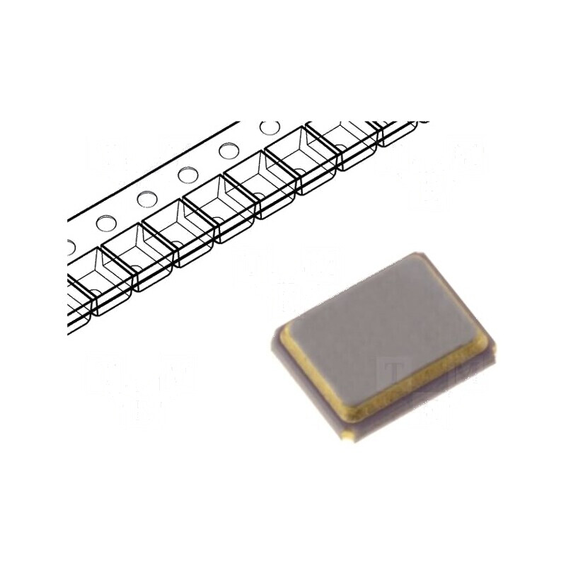 Rezonator cu cuarț 14,31818MHz ±20ppm 18pF SMD, dimensiuni 3,4x2,7x0,8mm | Electronic-mag.ro | Componente Electronice