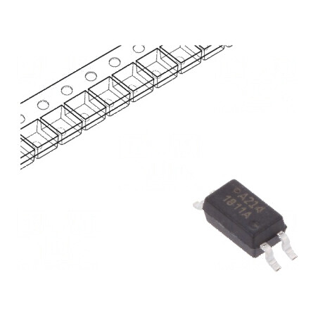 Optocuplor SMD cu 1 Canal, Ieșire Tranzistori, Izolație 3kV, Tensiune Colector-Emitor 80V, SO4 | Electronic-mag.ro | Componente Electronice
