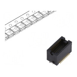 Conector PCB-PCB Tată PIN 20 0,5mm H 4,3mm DF12N Aurit SMT - Componente Electronice Profesionale | Electronic-mag.ro | Componente Electronice