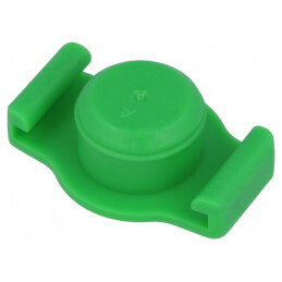 Buşon pentru seringă 10ml verde fără silicon - compatibil cu seringi QuantX | Electronic-mag.ro | Componente Electronice