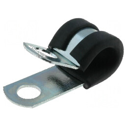 Clipsuri din oțel Øbuclă - 9,5mm, Lățime 12,7mm, ØOrificiu Montaj 6,7mm | Electronic-mag.ro | Componente Electronice