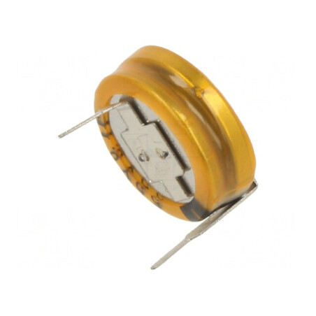 Supercondensator THT 100mF 5,5VDC Ø12mm x 4,8mm pentru aplicații electrice | Electronic-mag.ro | Componente Electronice