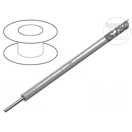 Cablu SiD 1x0,5mm² Cu silicon gri, rezistență temperatură -60° la 180°C, 300V/500V | Electronic-mag.ro | Componente Electronice