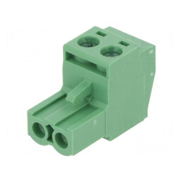 Regletă de conexiuni deconectabilă 5mm cu 2 piste și mufă dreaptă | Electronic-mag.ro | Componente Electronice