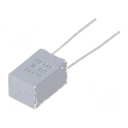 Condensator poliester 1uF 40VAC 63VDC 5mm ±10% dimensiuni 6x11x7,2mm | Electronic-mag.ro | Componente Electronice