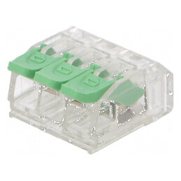 Bornă cu arc cu eliberare rapidă 0,2-4mm² 24AWG-12AWG 300V | Electronic-mag.ro | Componente Electronice