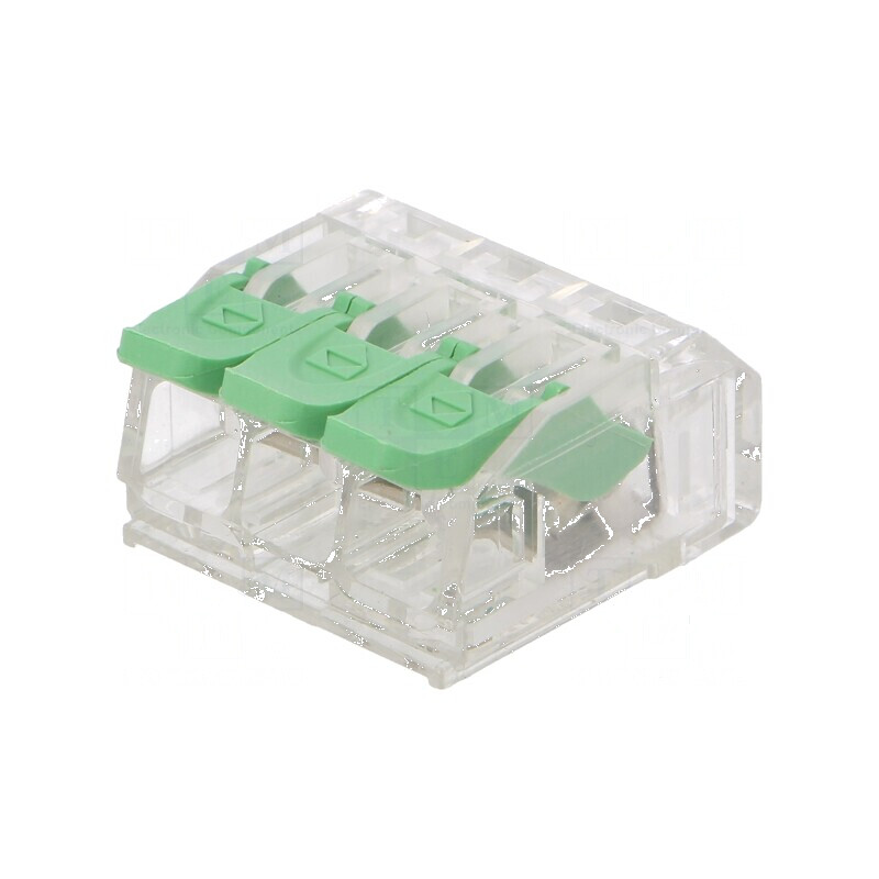 Bornă cu arc cu eliberare rapidă 0,2-4mm² 24AWG-12AWG 300V | Electronic-mag.ro | Componente Electronice Bornă cu arc cu eliberare rapidă 0,2-4mm² 24AWG-12AWG 300V | Electronic-mag.ro | Componente Electronice