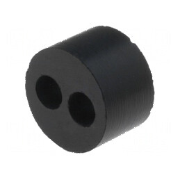 Insert presetupă 4mm M16 IP54 din cauciuc NBR cu 2 orificii - Compatibilitate ridicată | Electronic-mag.ro | Componente Electronice