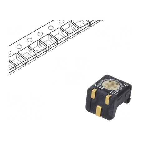 Potenţiometru SMD 200Ω 250mW de montare singură, toleranță ±20% | Electronic-mag.ro | Componente Electronice