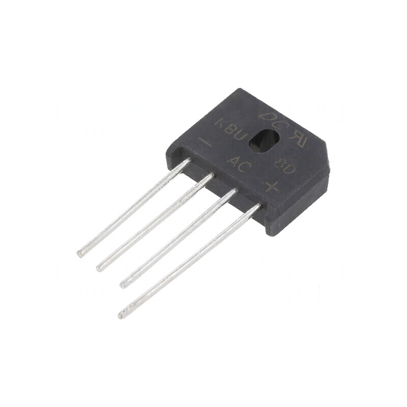 Punte Redresoare Monofazată Urmax 200V 8A If 175A Ifsm pentru Aplicații Electrice Profesionale | Electronic-mag.ro | Componente Electronice