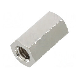 Piuliță Distanțieră Filetată 18mm cu Filet Interior M6 Hexagonală - Accesorii pentru Construcții și Îmbinări Metalice | Electronic-mag.ro | Componente Electronice