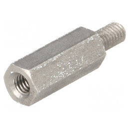Piuliță Distanțieră Filetată 18mm cu Filet Intern M4 și Filet Extern M4 | Electronic-mag.ro | Componente Electronice