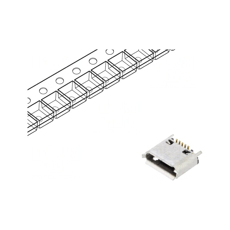 Conector USB B Micro Soclu SMT PIN 5 Verticale USB 2.0 1,8A - Componentă Electronică de Înaltă Calitate | Electronic-mag.ro | Componente Electronice Conector USB B Micro Soclu SMT PIN 5 Verticale USB 2.0 1,8A - Componentă Electronică de Înaltă Calitate | Electronic-mag.ro | Componente Electronice