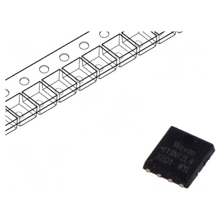 Tranzistor N-MOSFET Unipolar PDFN5060-8 - Componentă Electronică pentru Aplicații de Înaltă Performanță | Electronic-mag.ro | Componente Electronice